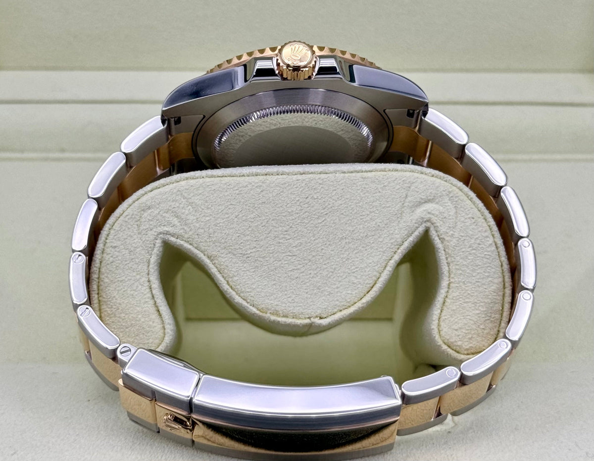 2010 Rolex Submariner "Bluesy" 40mm 116613LB Two-Tone Flat Blue Dial