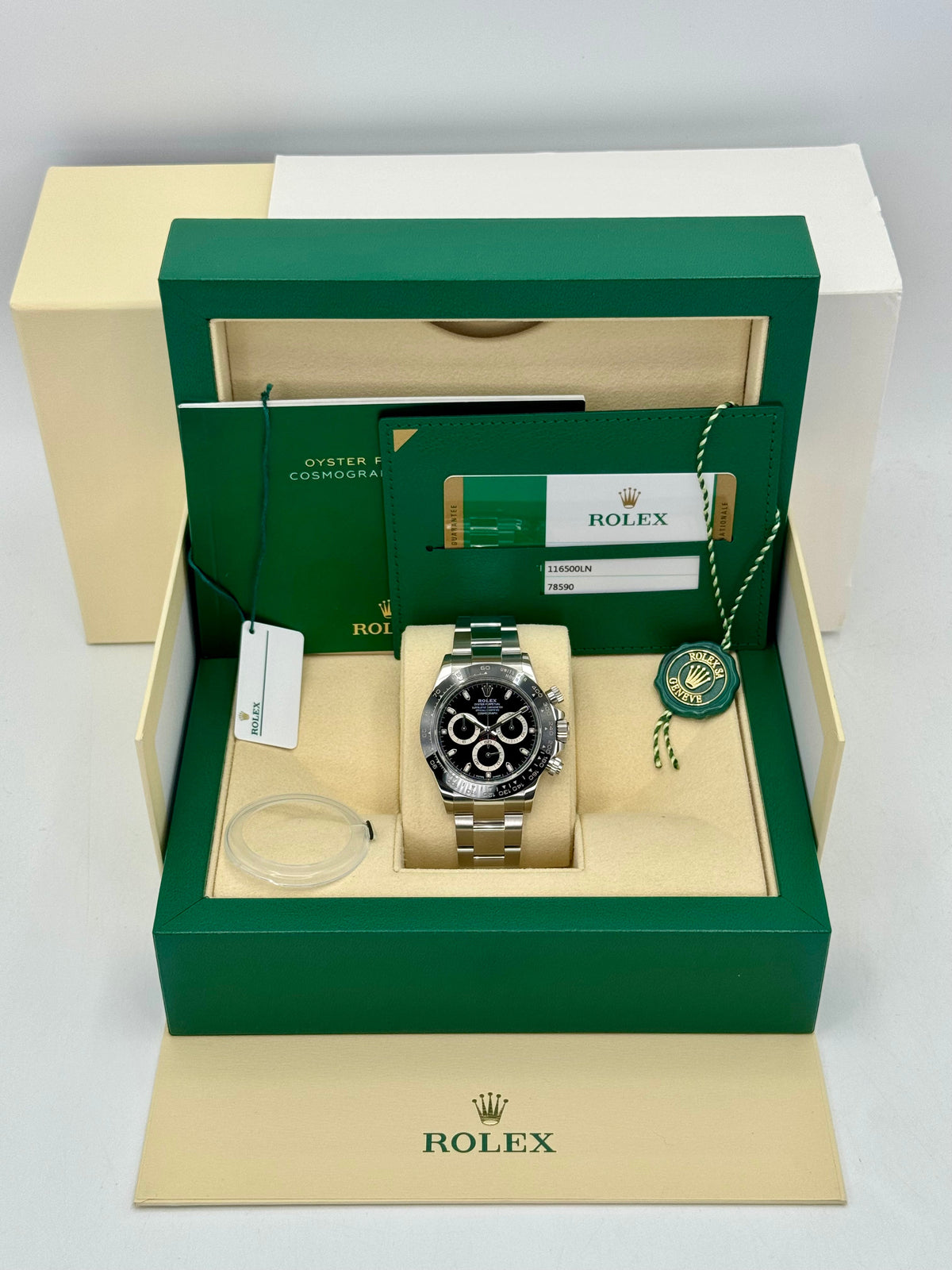 2019 Rolex Daytona 40mm 116500LN Stainless Steel Black Dial