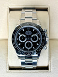 2019 Rolex Daytona 40mm 116500LN Stainless Steel Black Dial