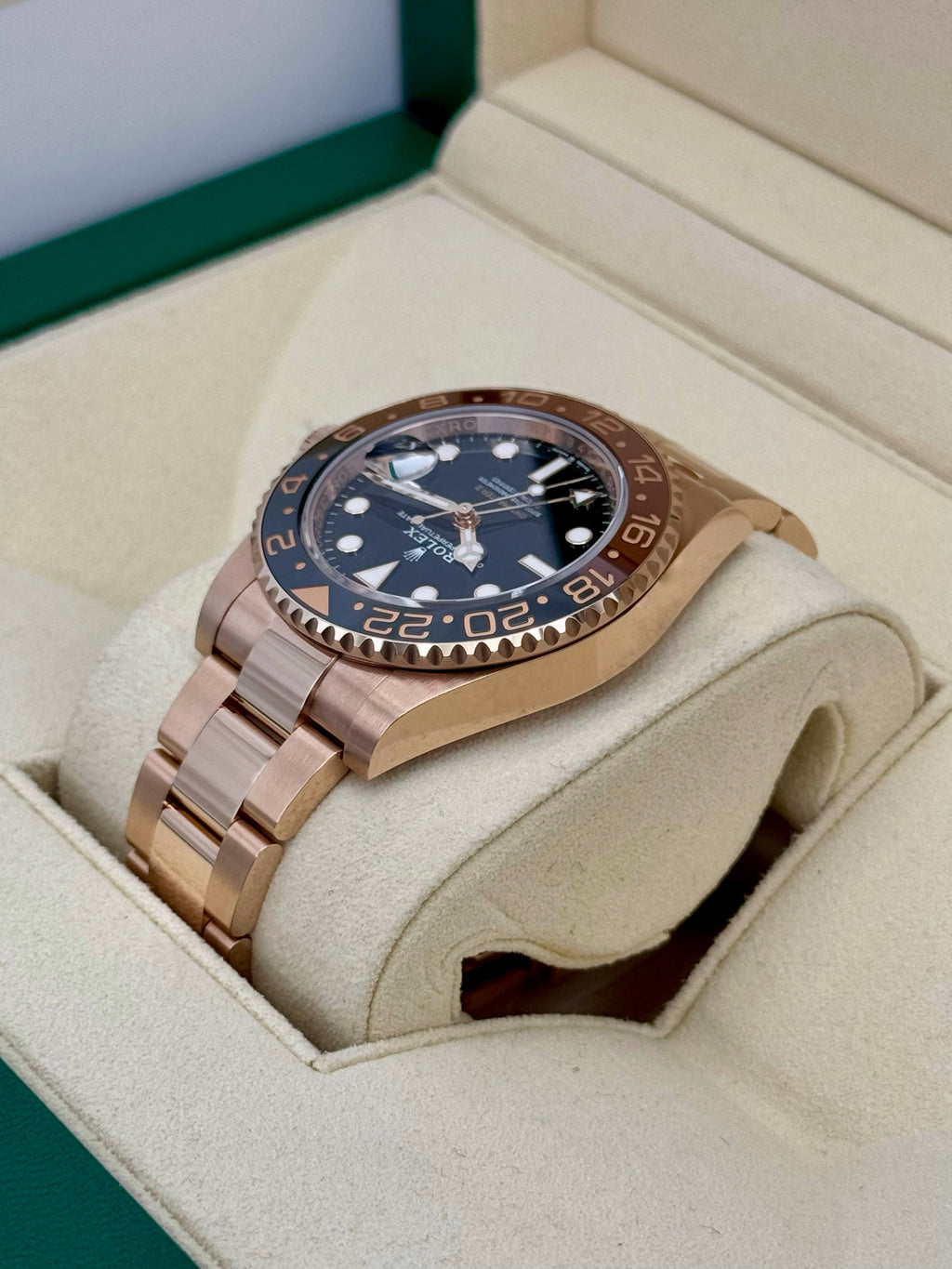 2023 Rolex GMT-Master II "Rootbeer" 40mm 126715CHNR Rose Gold