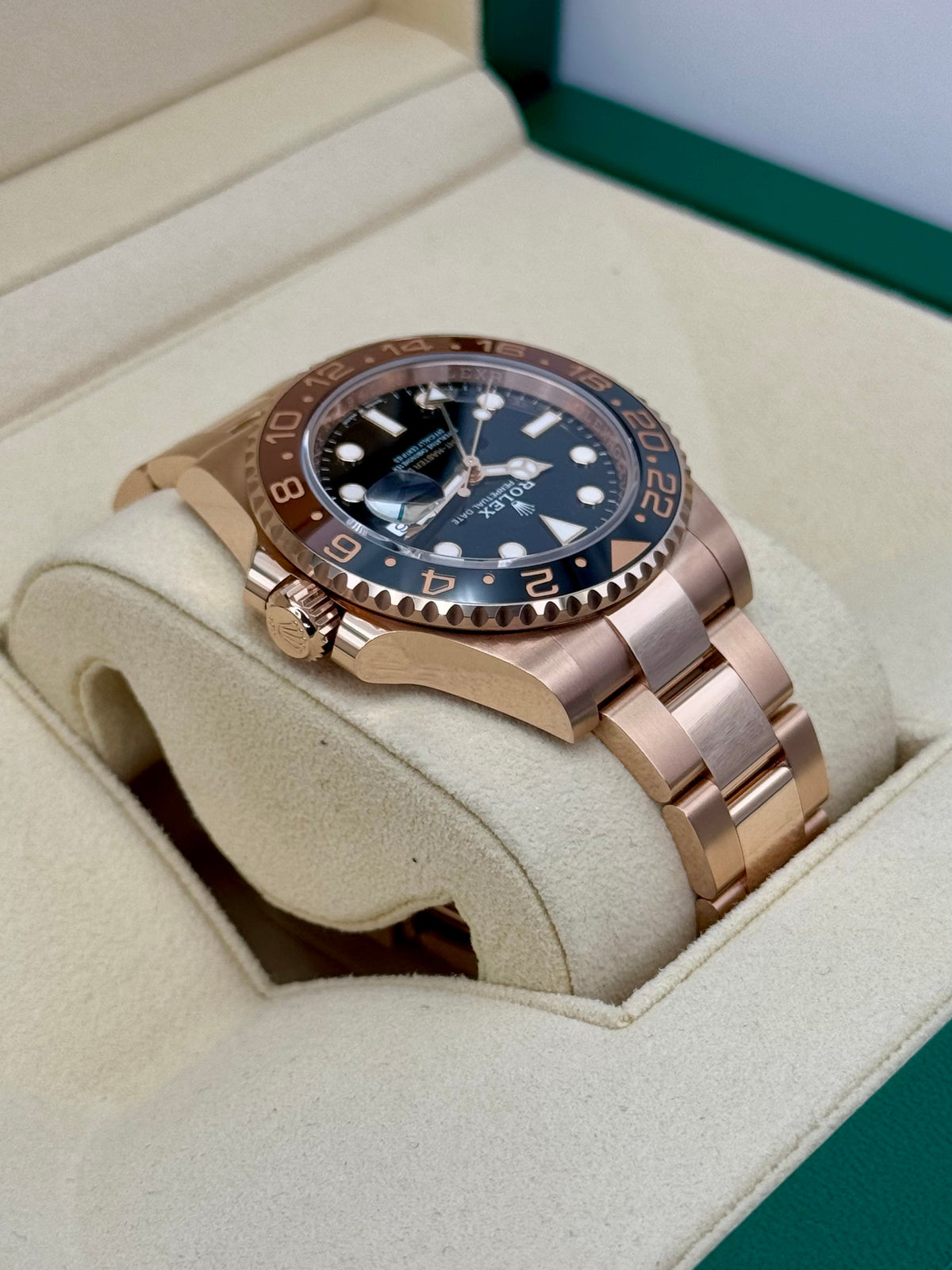 2023 Rolex GMT-Master II "Rootbeer" 40mm 126715CHNR Rose Gold