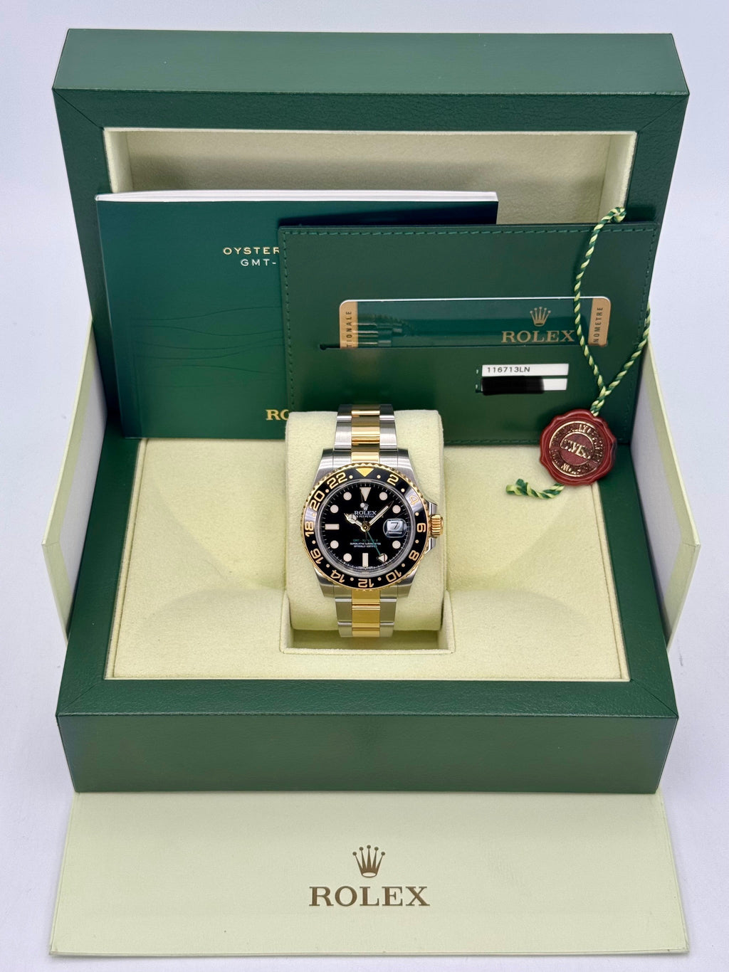 2013 Rolex GMT-Master II 40mm 116713LN Two-Tone Black Dial