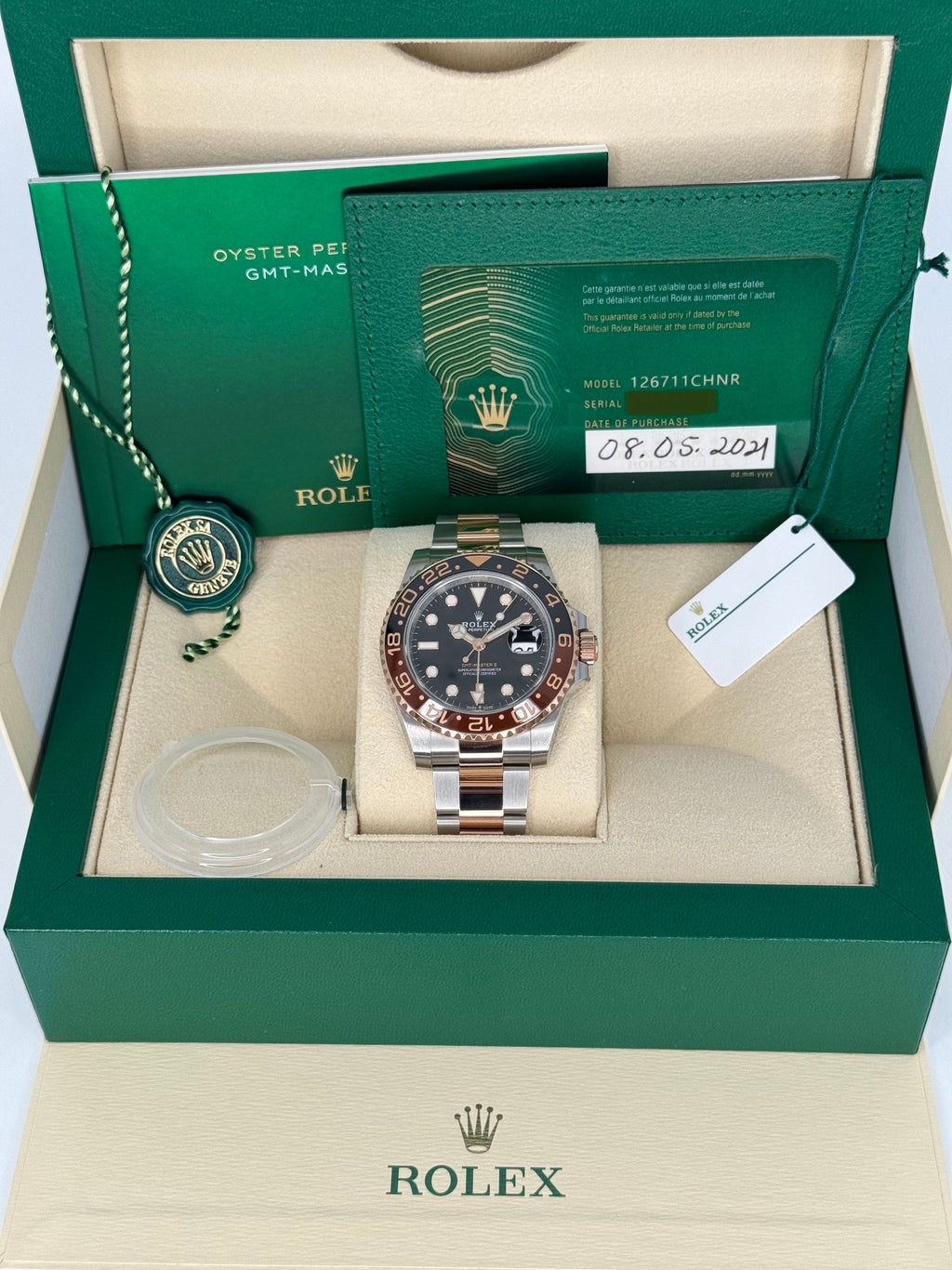 2021 Rolex GMT-Master II  "Rootbeer" 40mm 126711CHNR Two-Tone