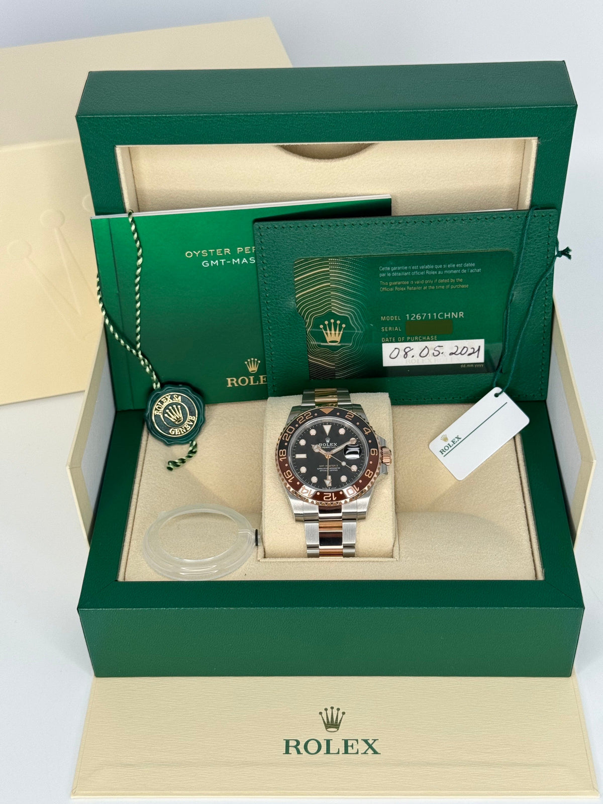 2021 Rolex GMT-Master II  "Rootbeer" 40mm 126711CHNR Two-Tone