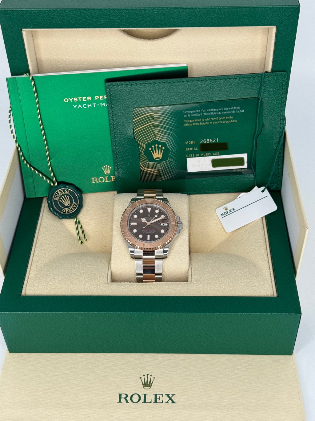 2023 Rolex Yacht-Master 37mm 268621 Two-Tone Chocolate Dial