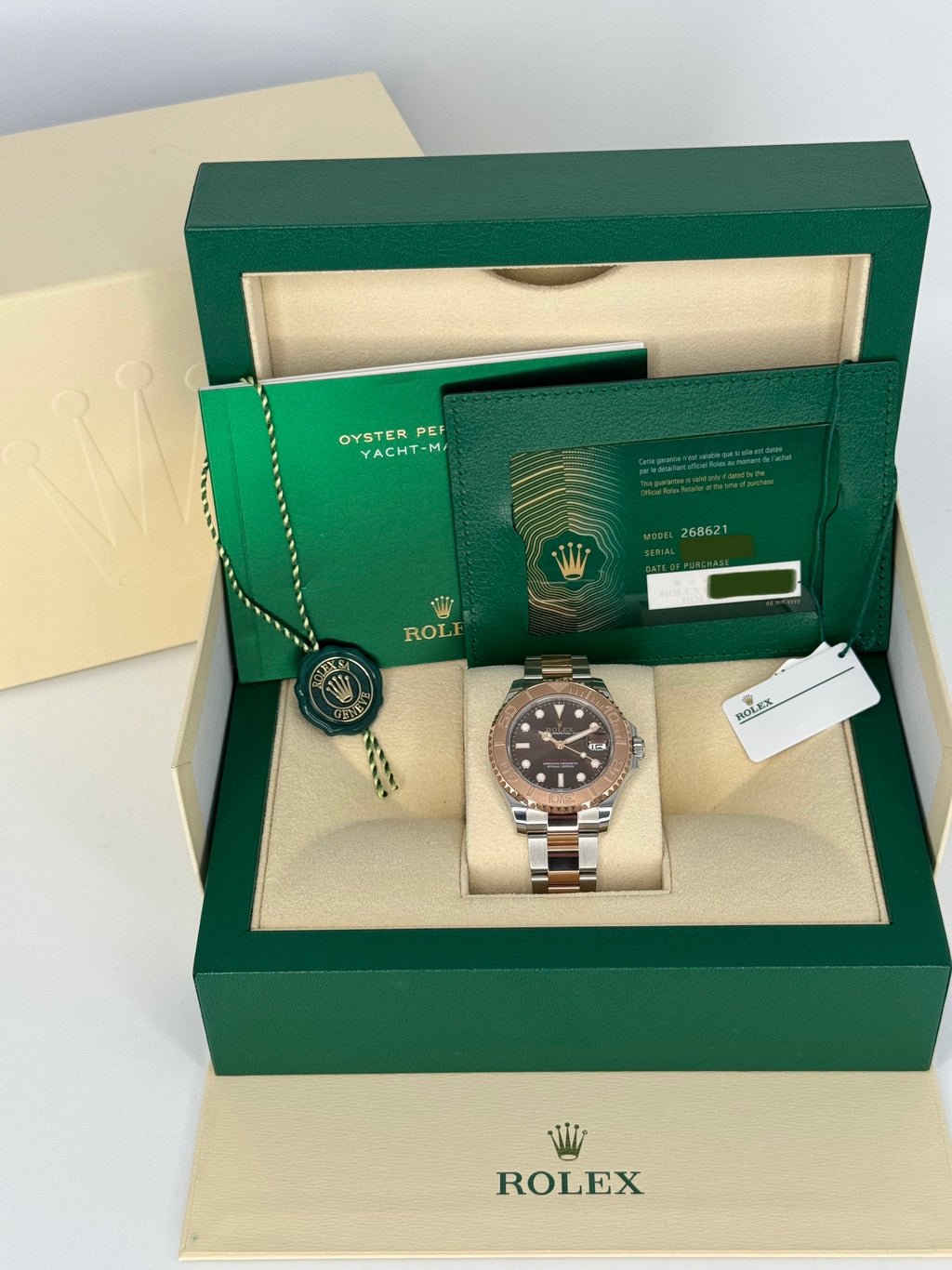 2023 Rolex Yacht-Master 37mm 268621 Two-Tone Chocolate Dial