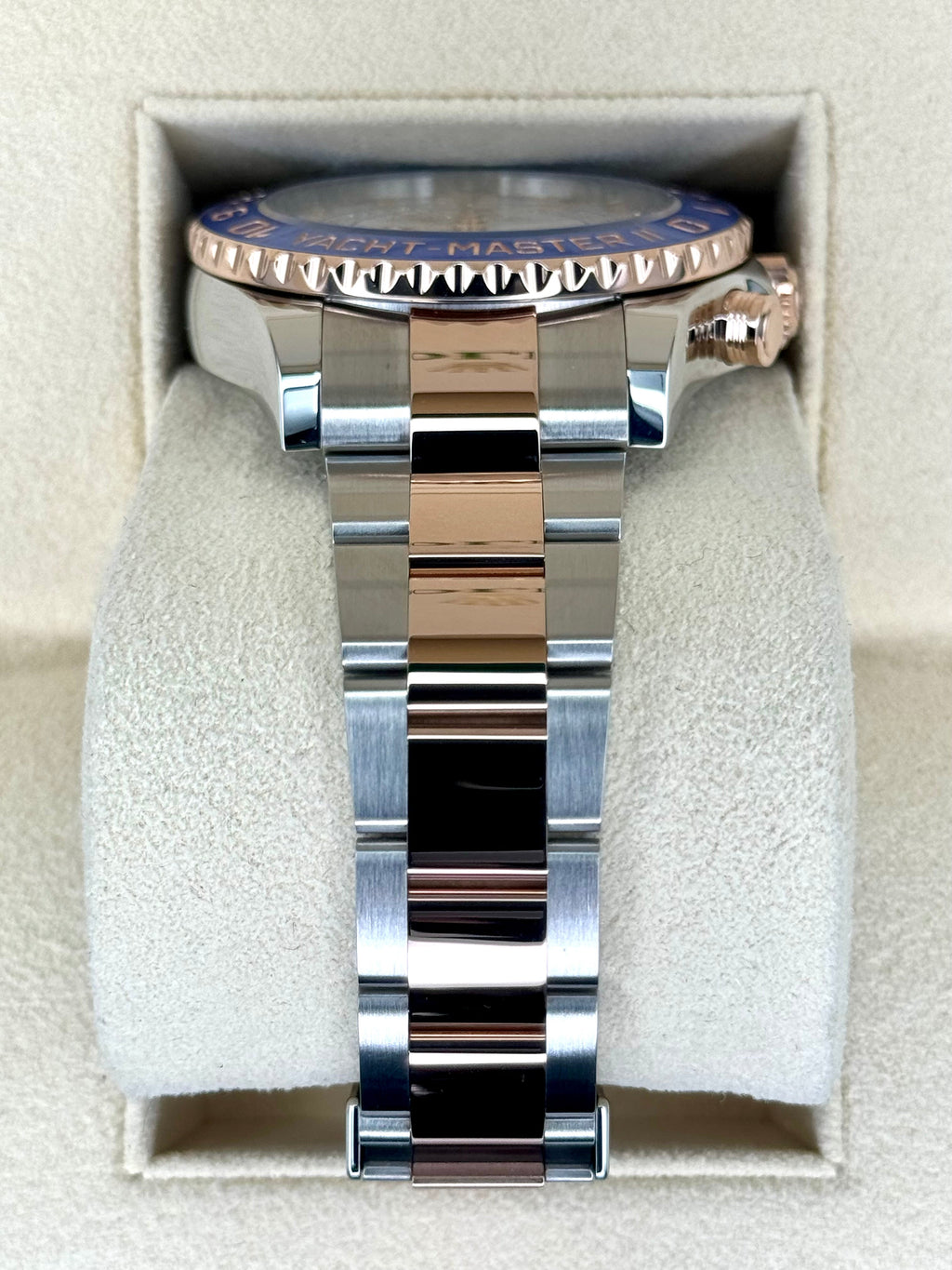 2022 Rolex Yacht-Master II 44mm 116681 Two-Tone White Dial