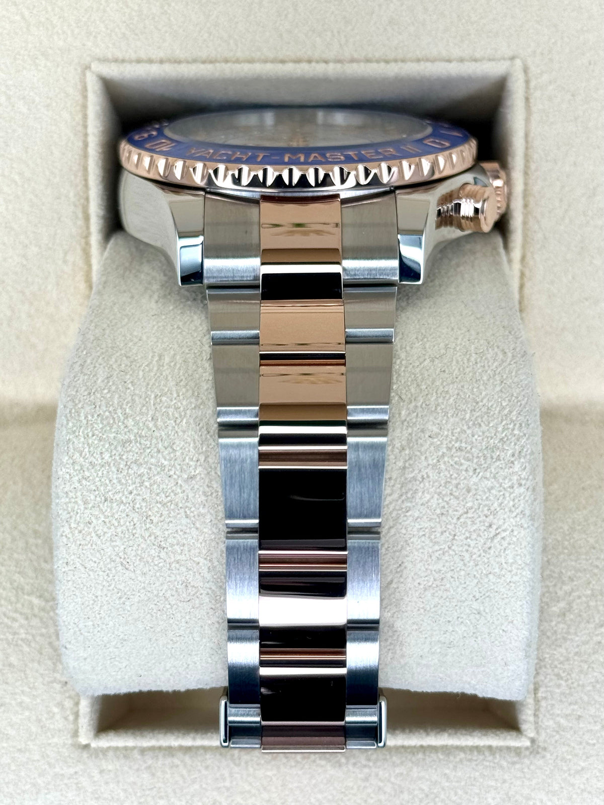 2022 Rolex Yacht-Master II 44mm 116681 Two-Tone White Dial