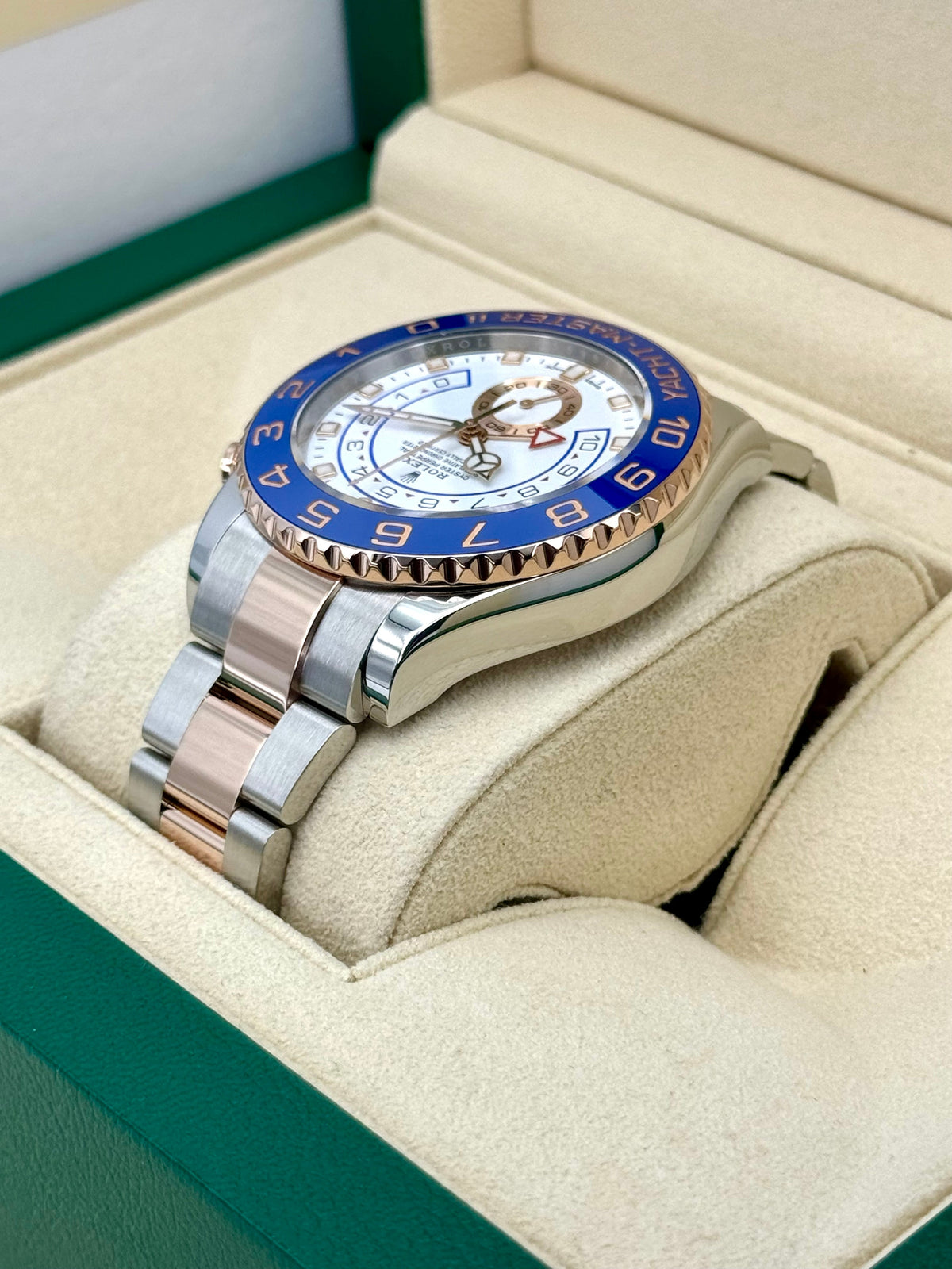 2022 Rolex Yacht-Master II 44mm 116681 Two-Tone White Dial