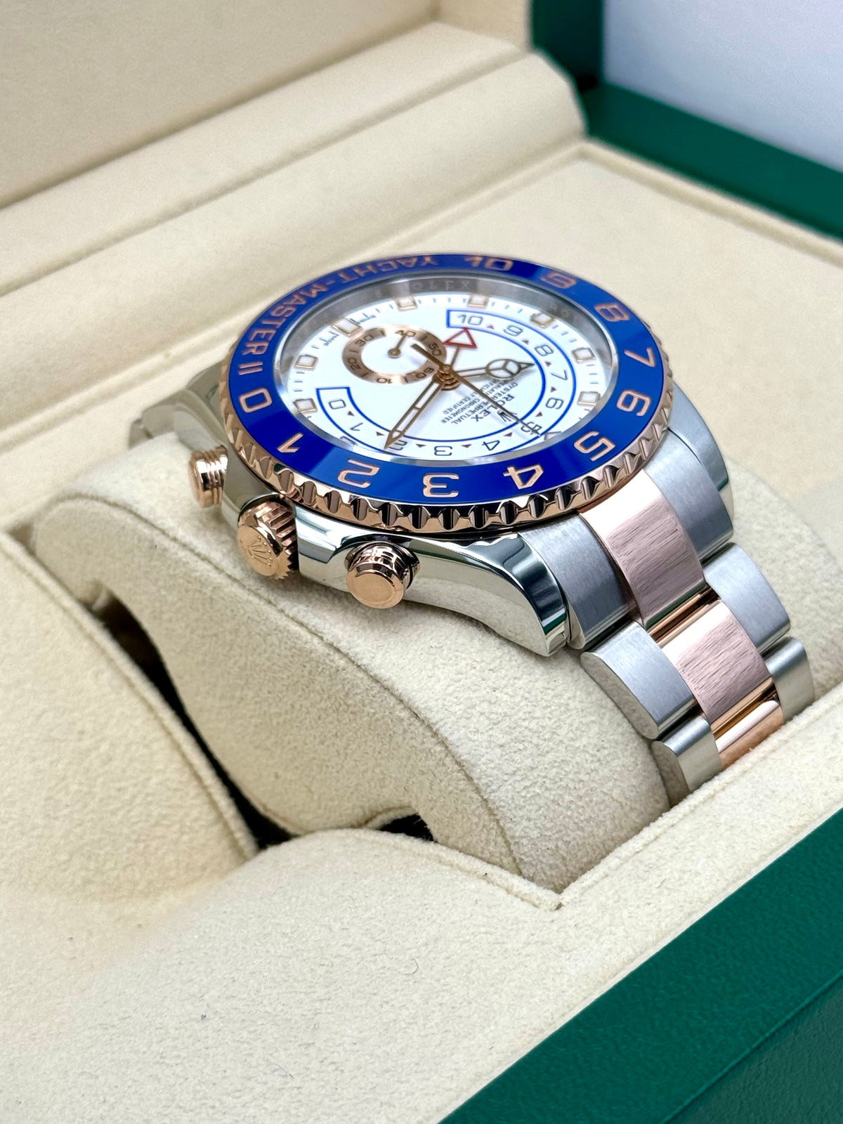 2022 Rolex Yacht-Master II 44mm 116681 Two-Tone White Dial