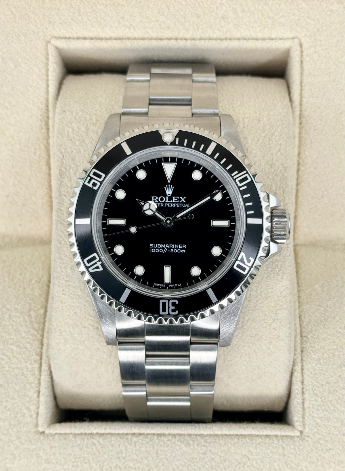 2000 Rolex Submariner 40mm 14060M Stainless Steel Black Dial