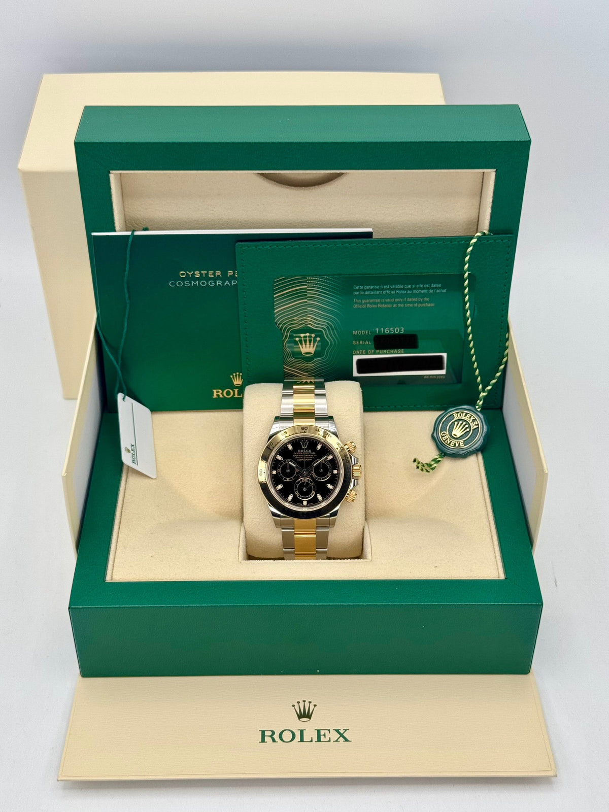 2023 Rolex Daytona 40mm 116503 Two-Tone Black Dial