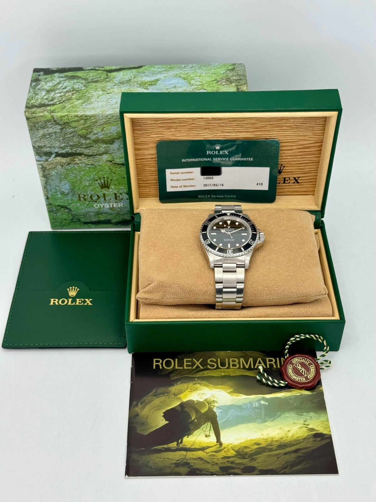 1995 Rolex Submariner 40mm 14060 Stainless Steel Black Dial
