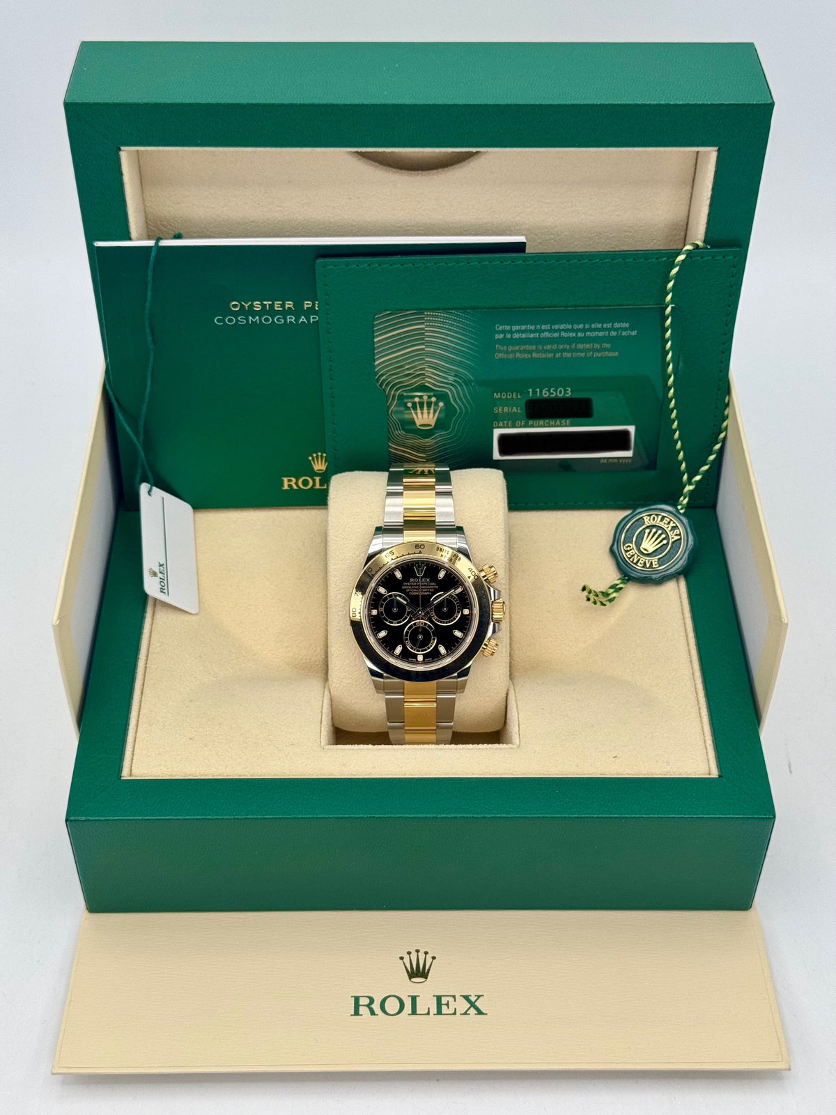 2023 Rolex Daytona 40mm 116503 Two-Tone Black Dial