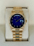1988 Day-Date 36mm 18038 Gold Presidential Blue Vignette Dial