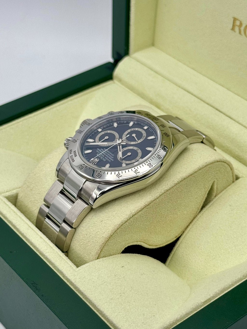 2009 Rolex Daytona 40mm 116520 Stainless Steel Black Dial