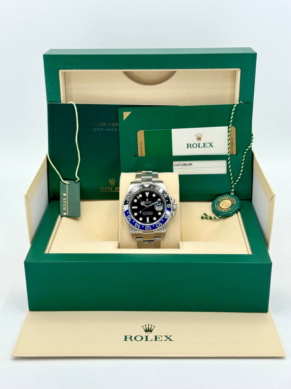 2015 Rolex GMT-Master II "Batman" 40mm 116710BLNR Oyster