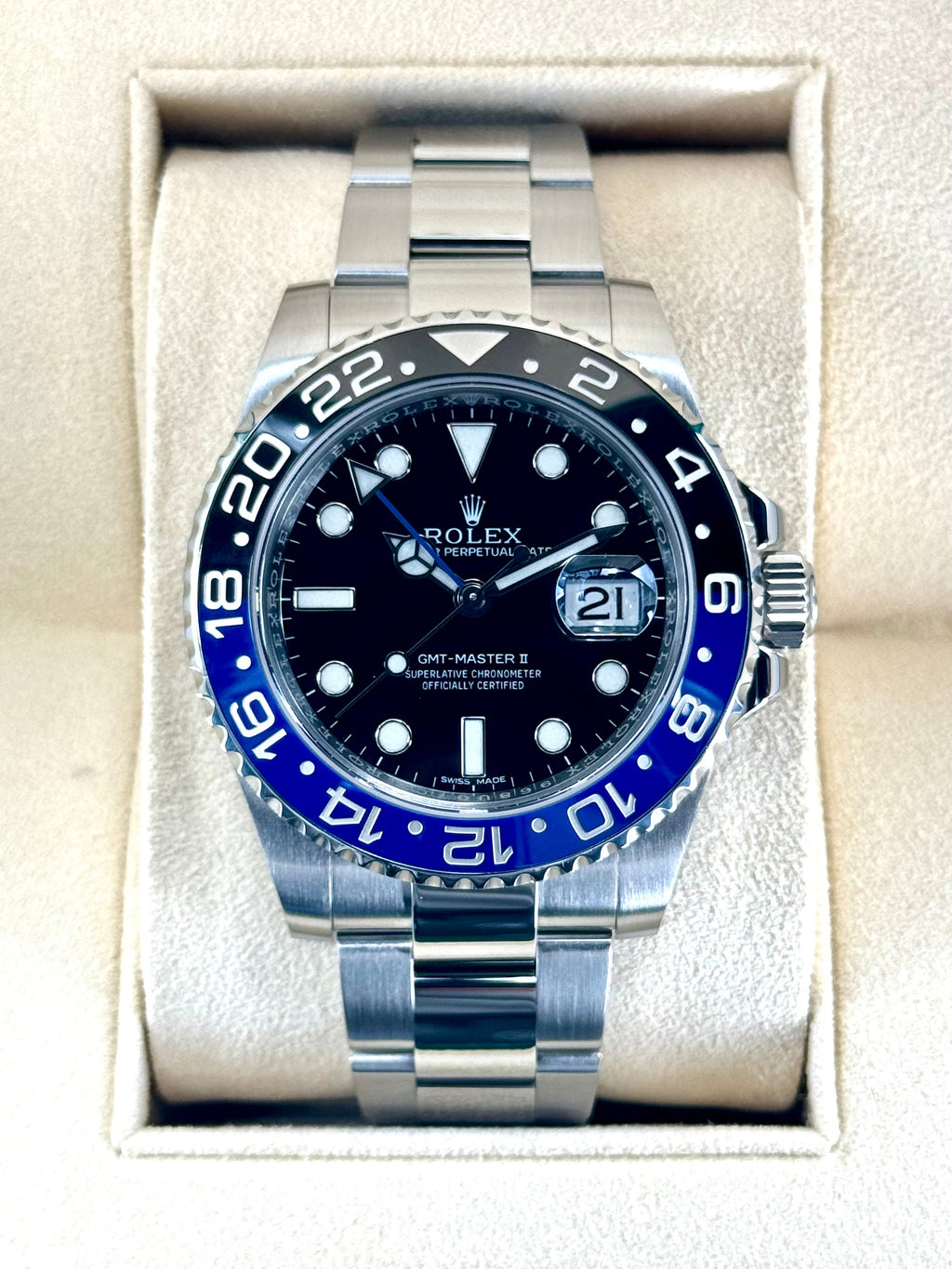 2015 Rolex GMT-Master II "Batman" 40mm 116710BLNR Oyster