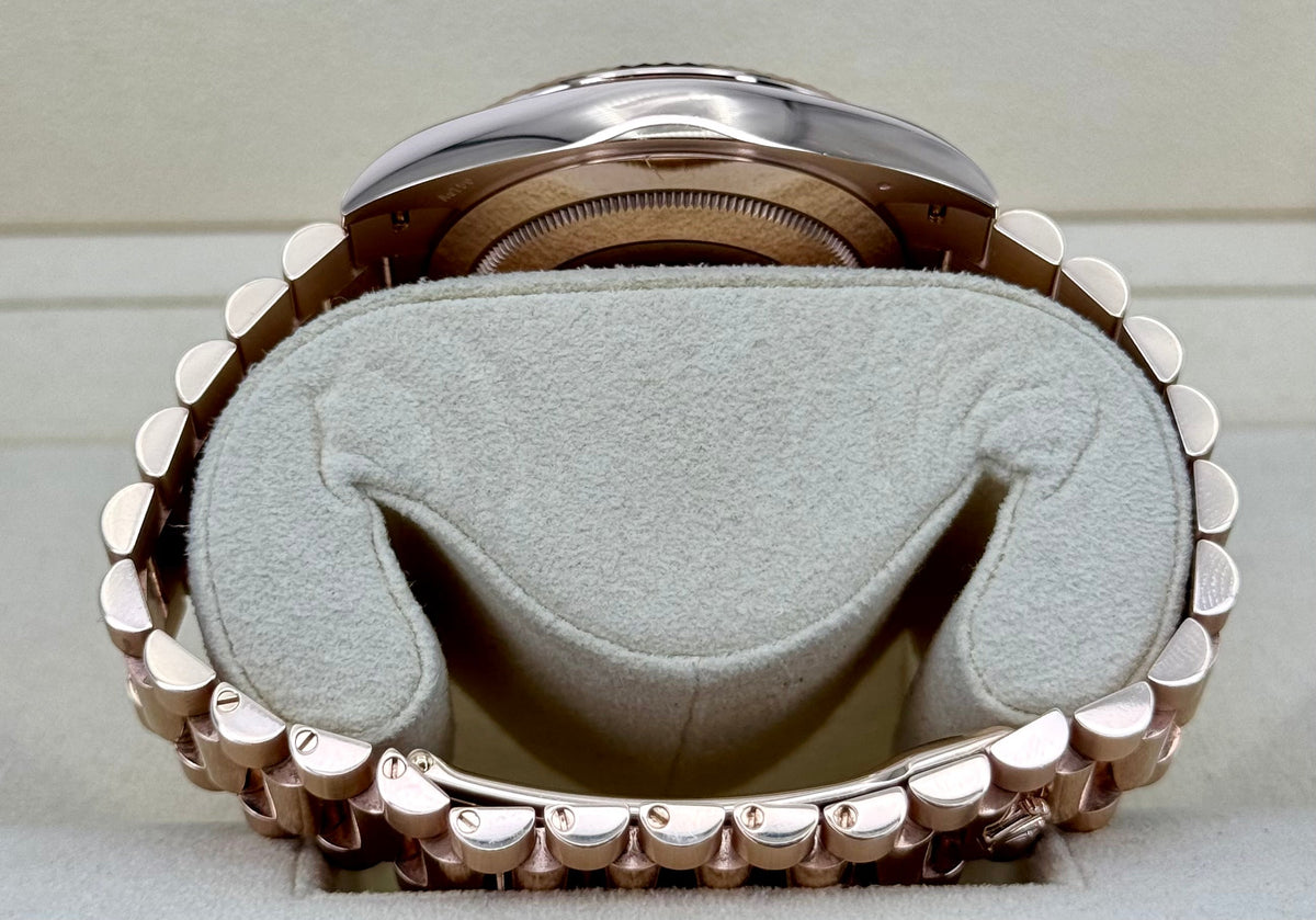 2021 Rolex Day-Date 40mm 228235 Presidential Rose Gold Chocolate Dial