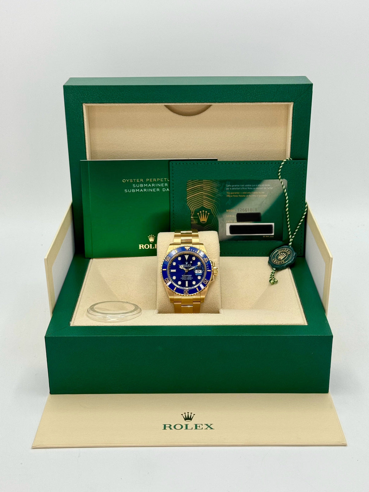 2024 Rolex Submariner "Bluesy" 41mm 126618LB Yellow Gold Blue Dial