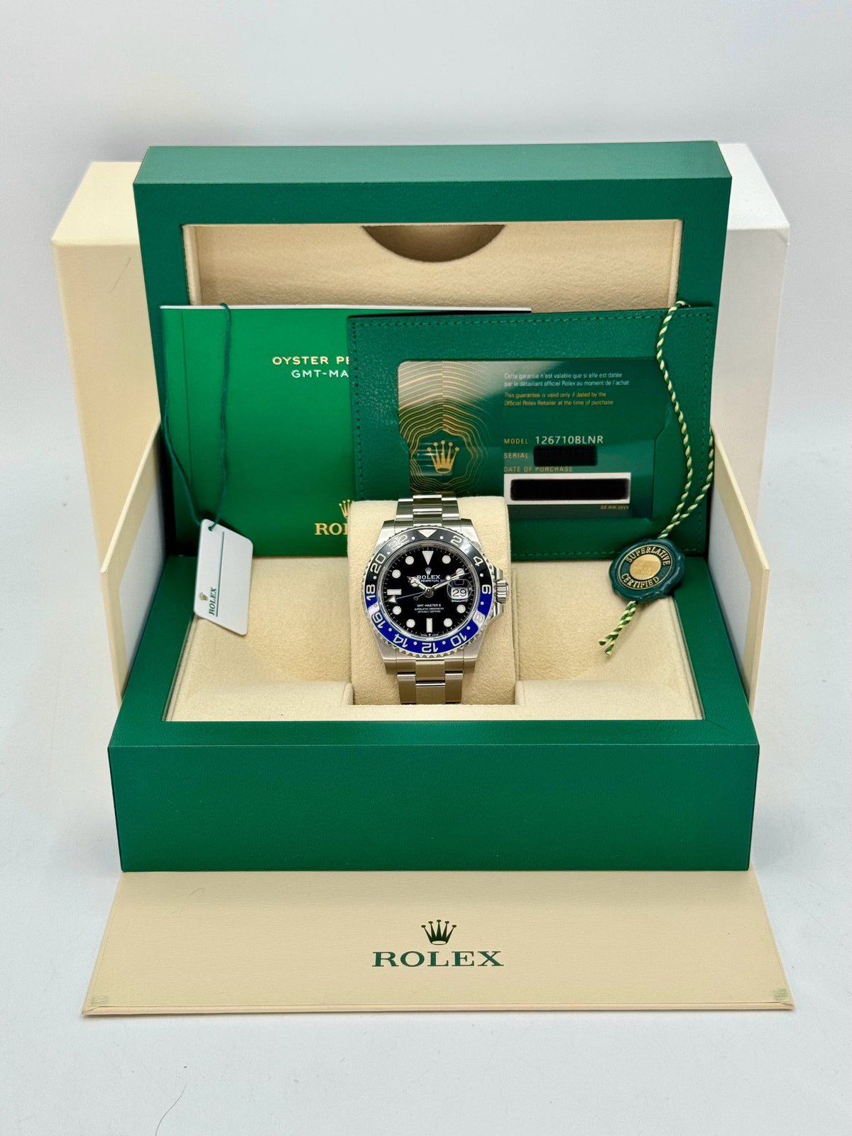 2023 Rolex GMT-Master II "Batman" 40mm 126710BLNR Oyster