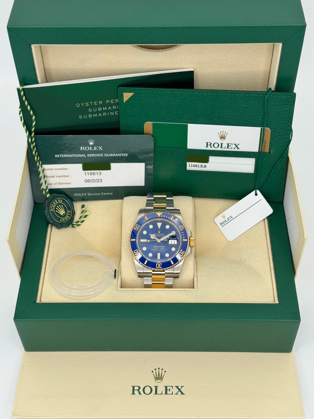 2017 Rolex Submariner "Bluesy" 40mm 116613LB Two-Tone Blue Dial