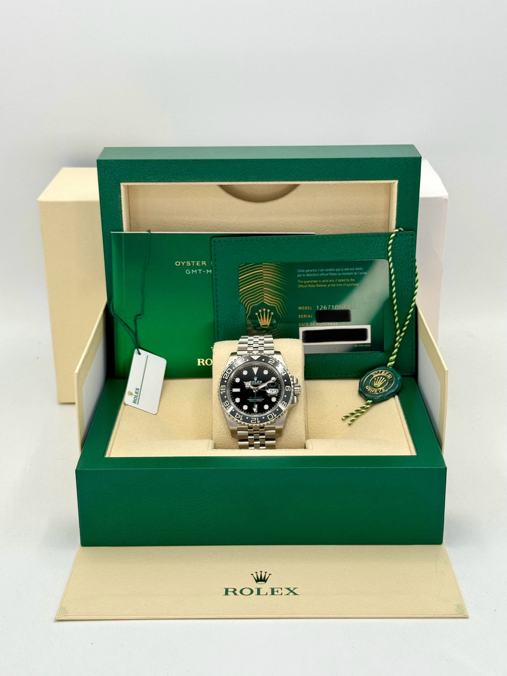 NEW 2025 Rolex GMT-Master II "Bruce Wayne" 40mm 126710GRNR Black Dial