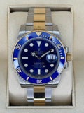 2017 Rolex Submariner "Bluesy" 40mm 116613LB Two-Tone Blue Dial