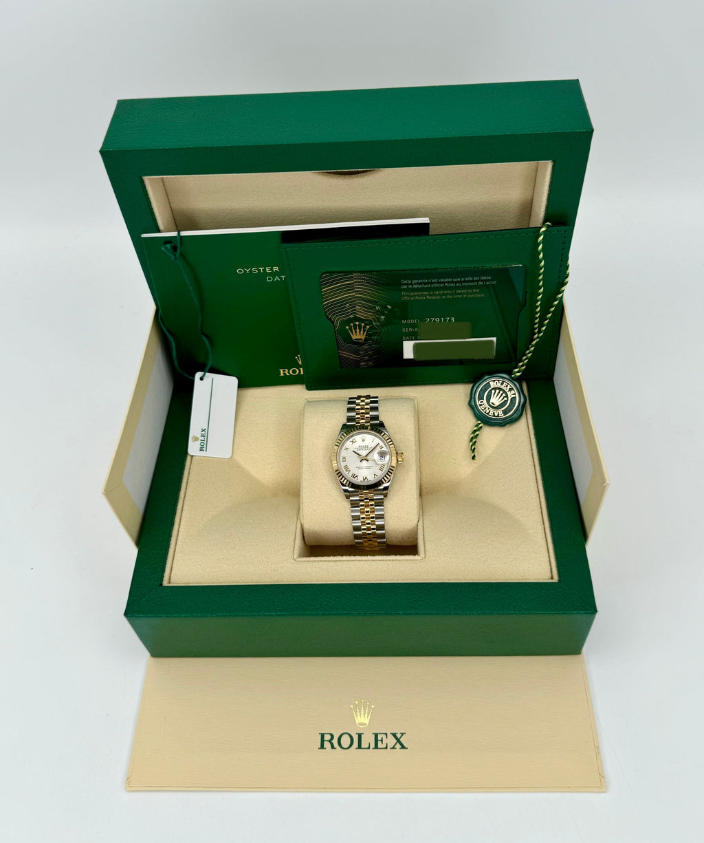 NEW 2025 Rolex Lady Datejust 28mm 279173 Two-Tone Jubilee Silver Dial
