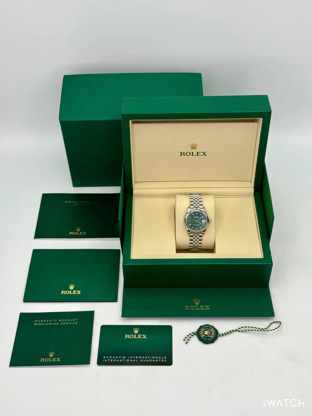 NEW 2026 Rolex Datejust 31mm 278240 Stainless Steel Jubilee Mint Green Dial