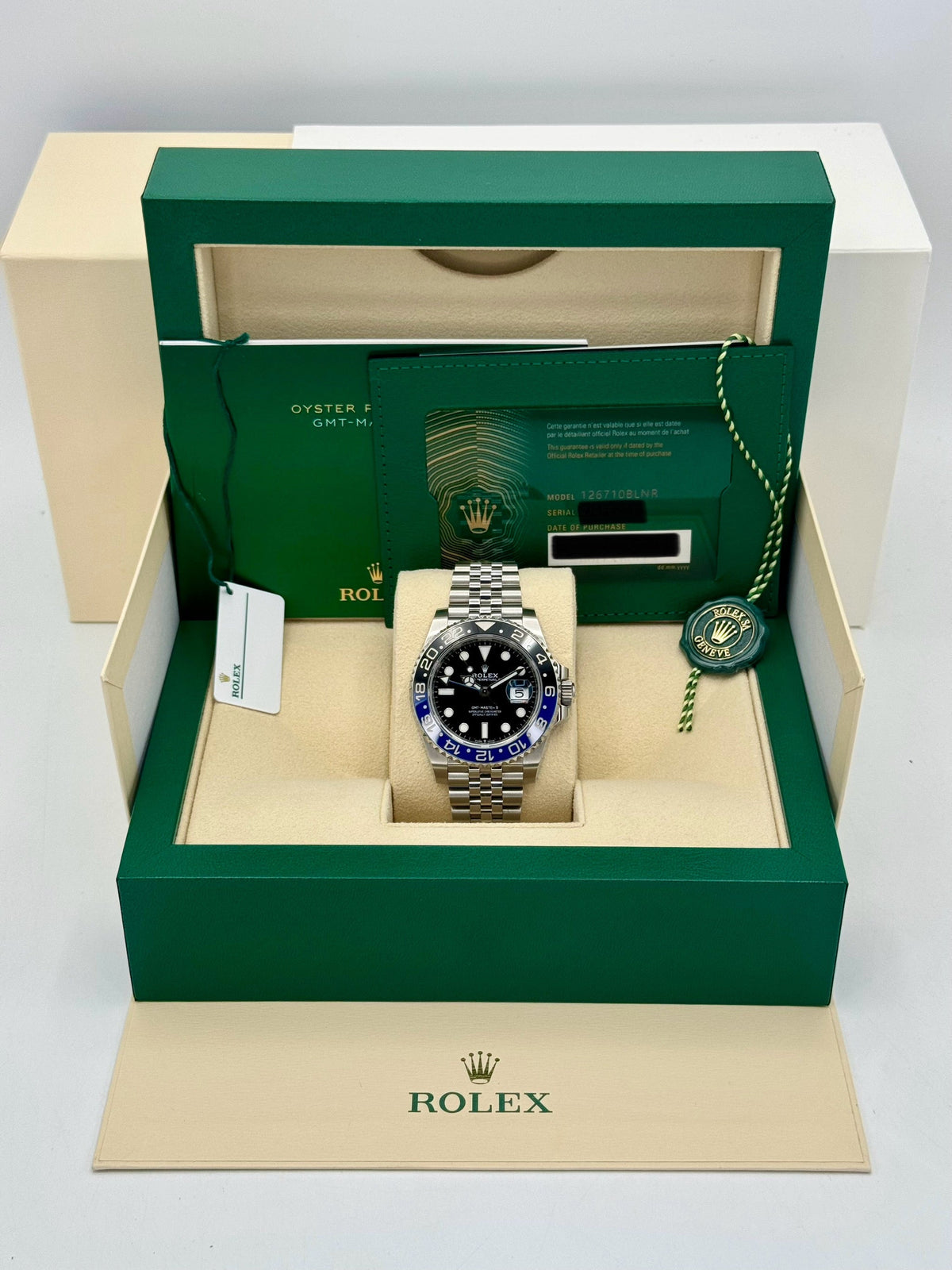 2024 Rolex GMT-Master II "Batgirl" 40mm 126710BLNR Jubilee Black Dial