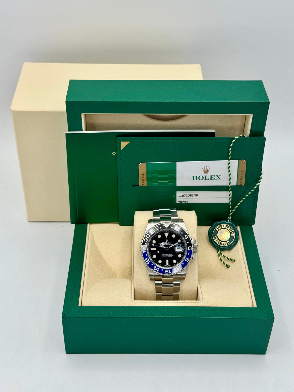 2019 Rolex GMT-Master II "Batman" 40mm 116710BLNR Oyster