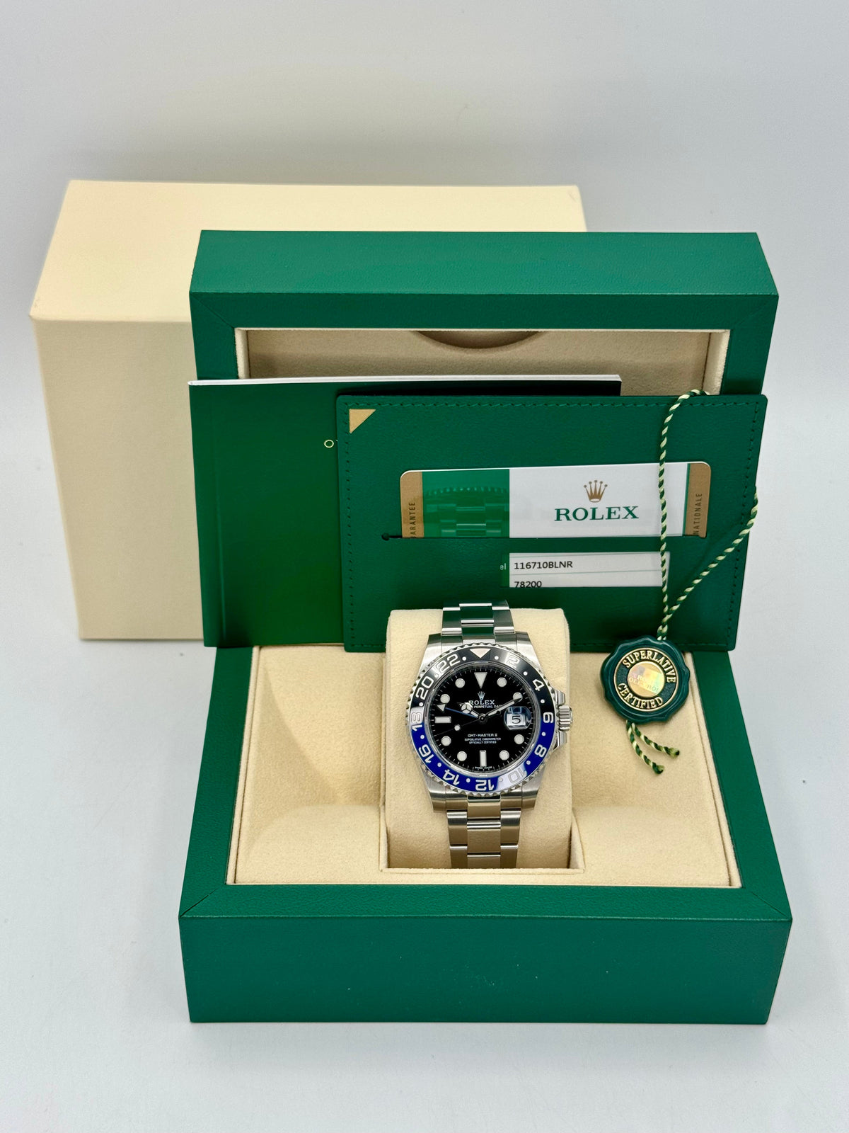 2019 Rolex GMT-Master II "Batman" 40mm 116710BLNR Oyster