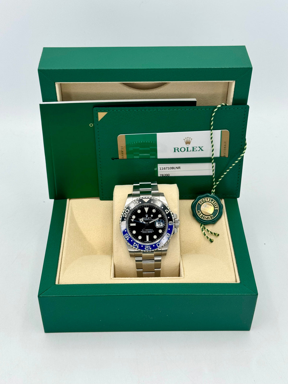 2019 Rolex GMT-Master II "Batman" 40mm 116710BLNR Oyster
