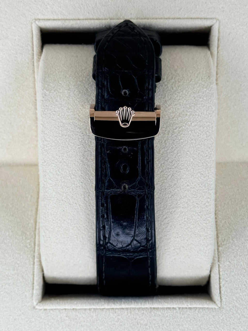 2018 Rolex Cellini Moonphase 39mm 50535 Rose Gold White Dial