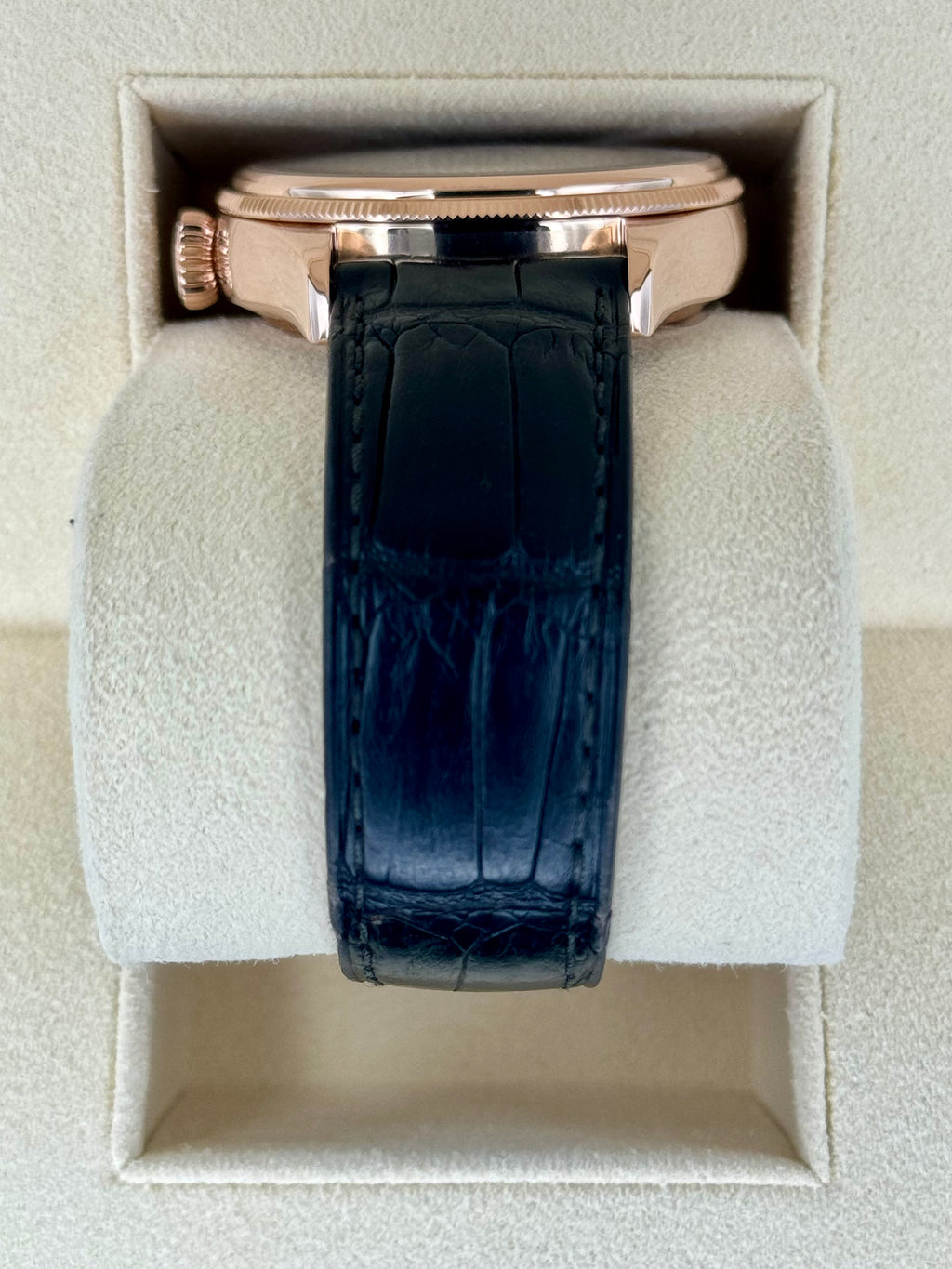 2018 Rolex Cellini Moonphase 39mm 50535 Rose Gold White Dial