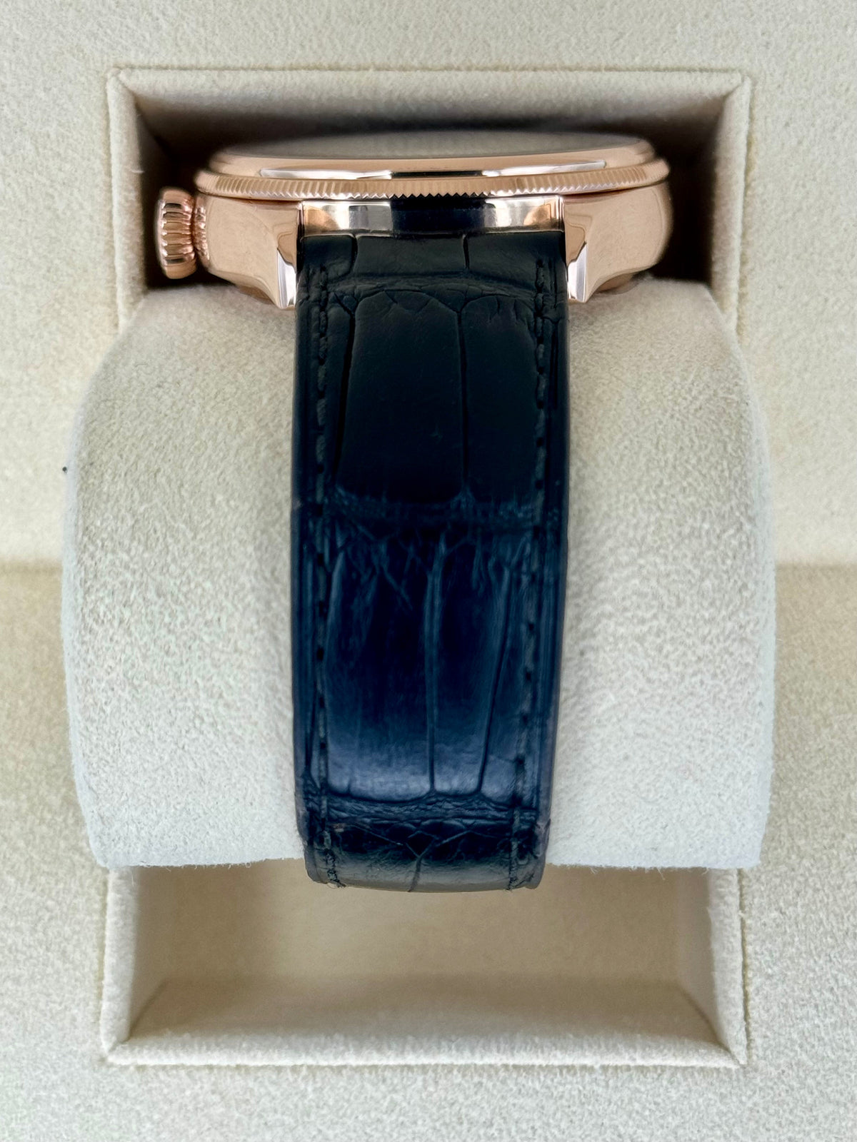 2018 Rolex Cellini Moonphase 39mm 50535 Rose Gold White Dial