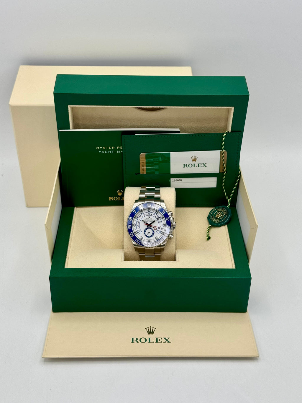 2016 Rolex Yacht-Master II 44mm 116680 Stainless Steel White Dial