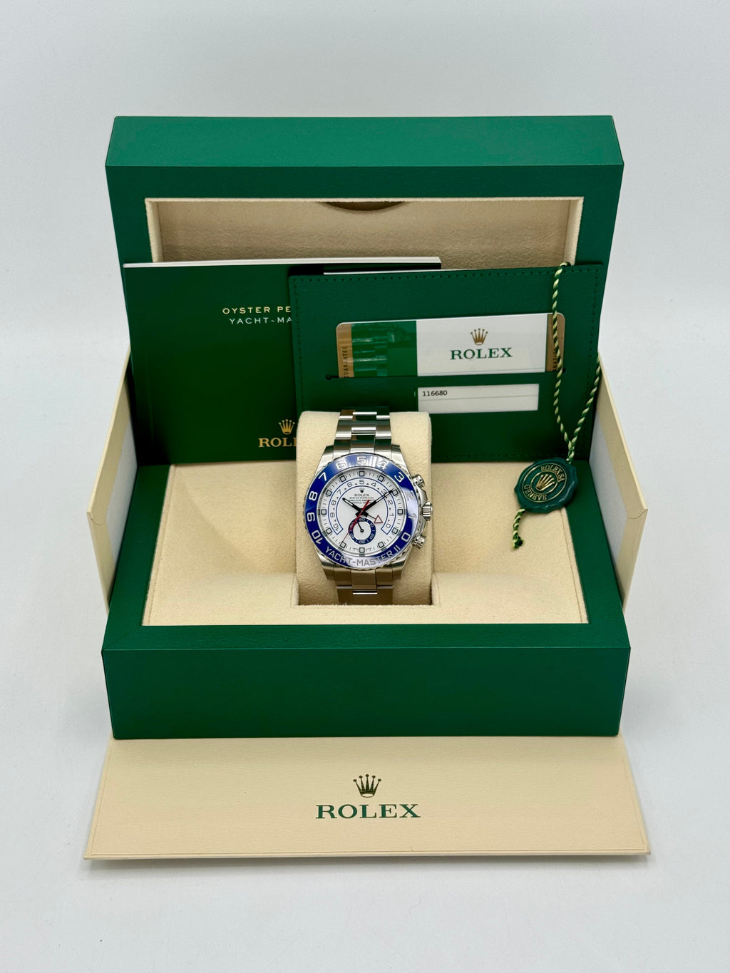 2016 Rolex Yacht-Master II 44mm 116680 Stainless Steel White Dial