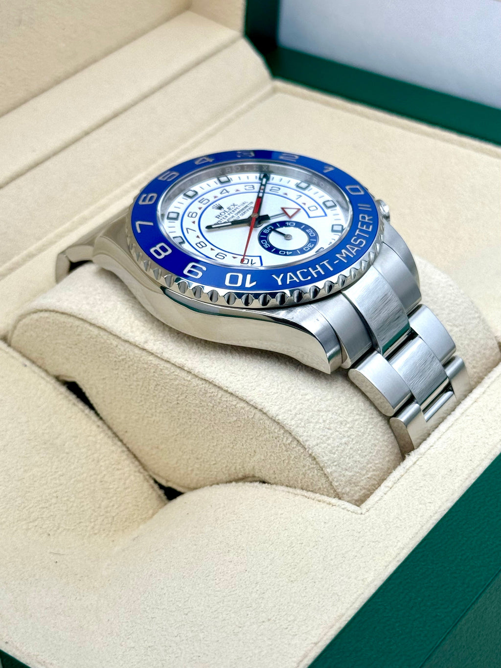 2016 Rolex Yacht-Master II 44mm 116680 Stainless Steel White Dial