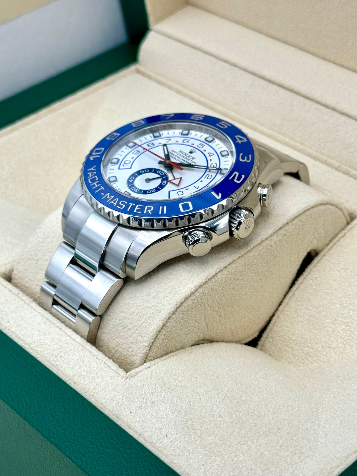 2016 Rolex Yacht-Master II 44mm 116680 Stainless Steel White Dial