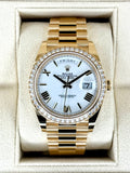 New 2024 Rolex Day-Date 40mm 228348RBR Presidential White Dial
