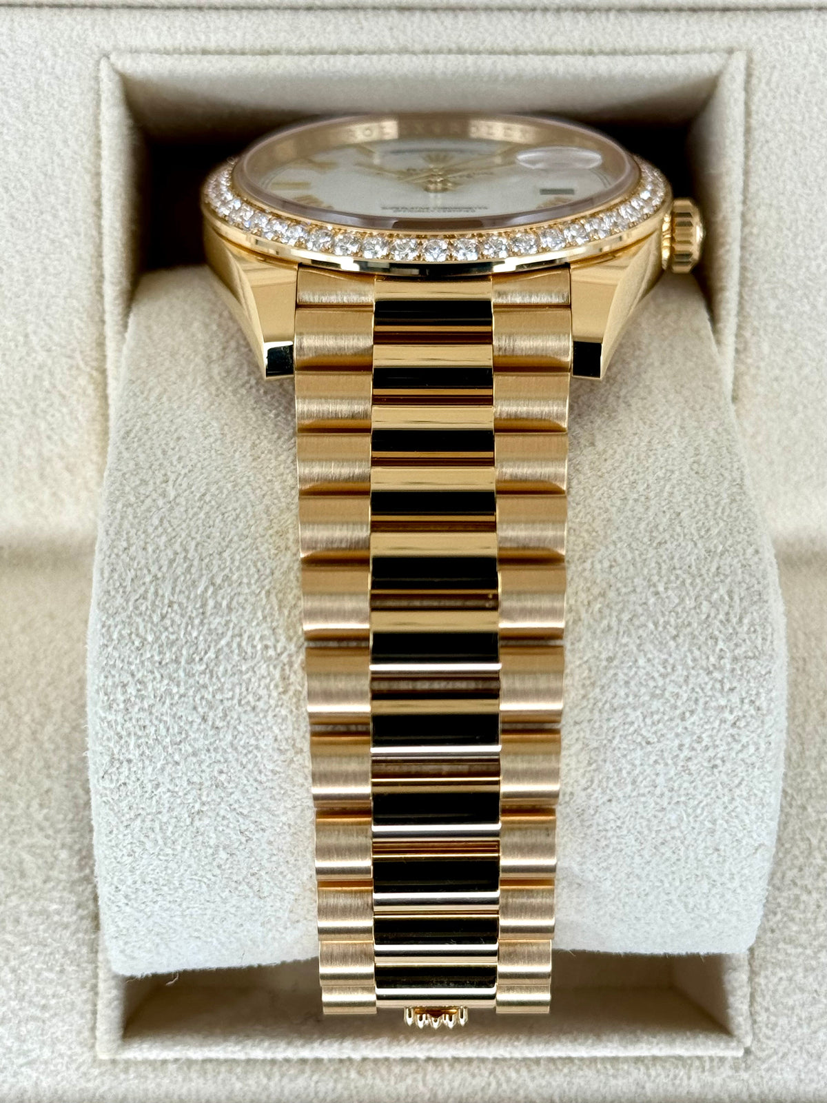 New 2024 Rolex Day-Date 40mm 228348RBR Presidential White Dial