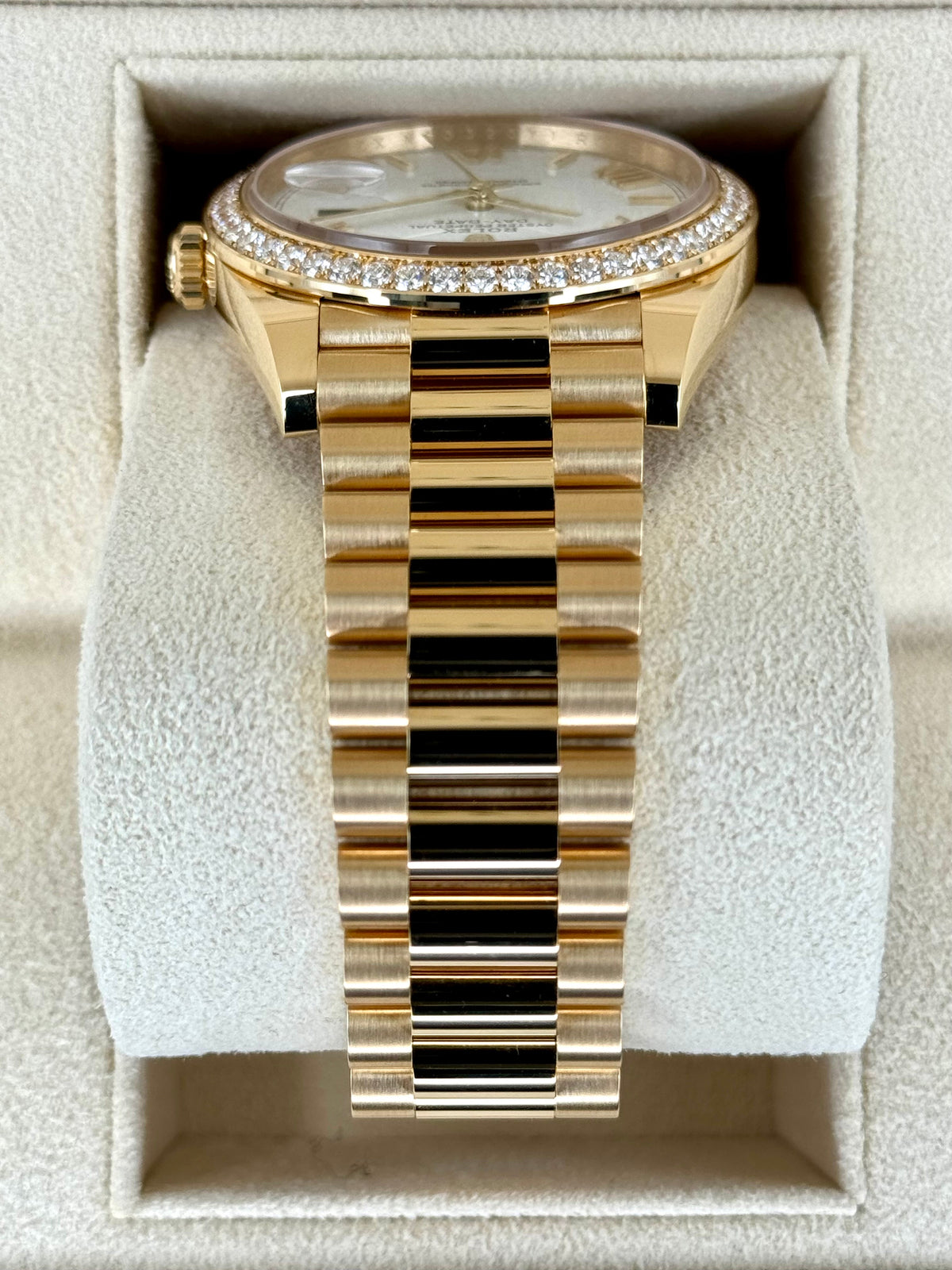 New 2024 Rolex Day-Date 40mm 228348RBR Presidential White Dial