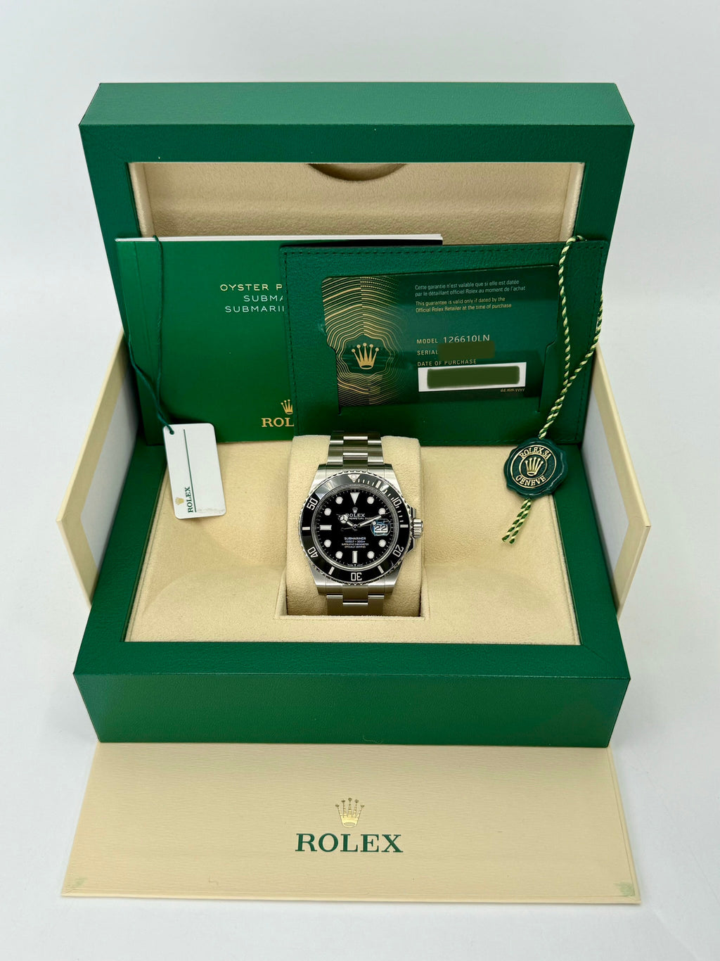 2023 Rolex Submariner 41mm 126610LN Stainless Steel Black Dial