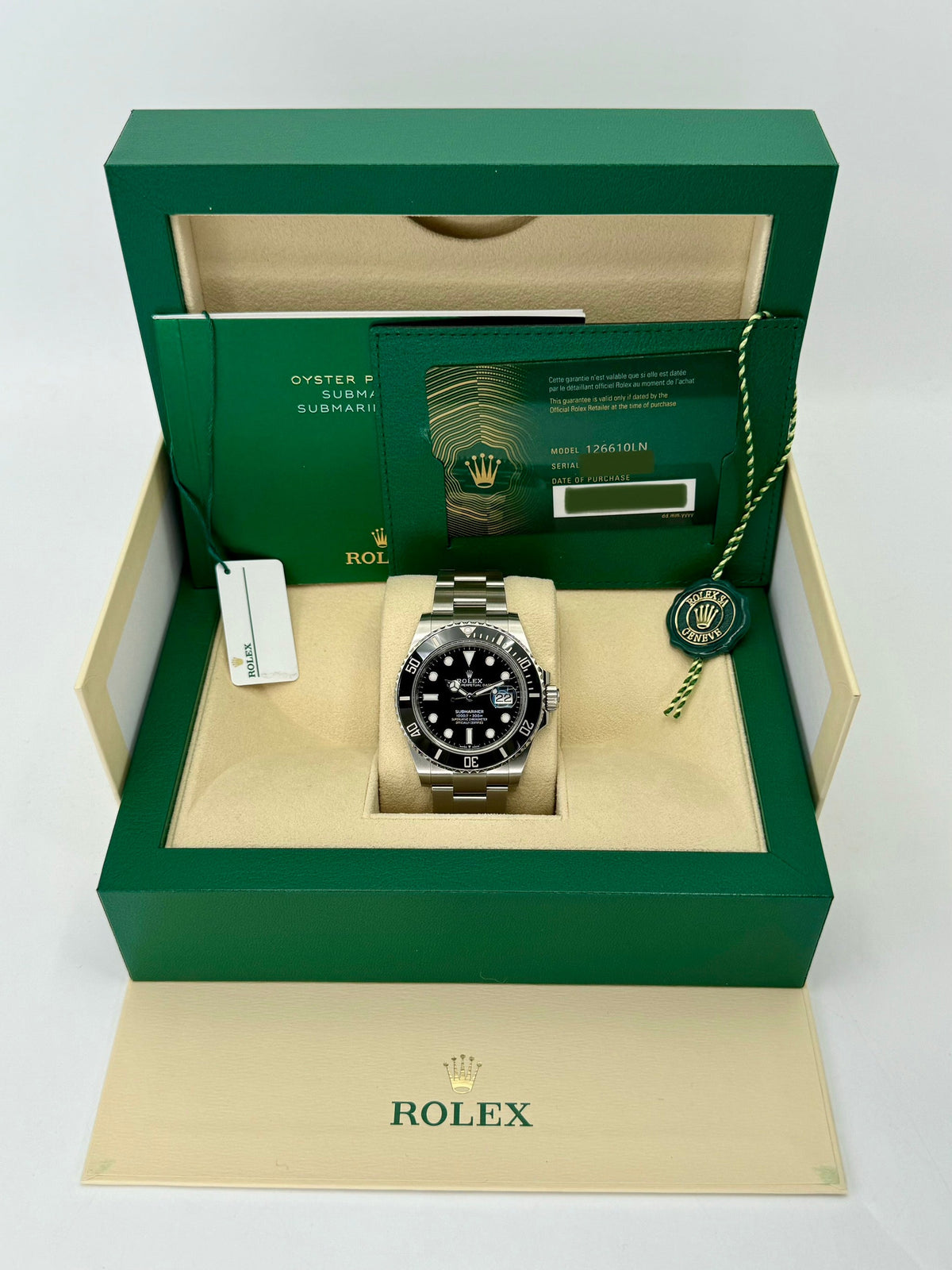 2023 Rolex Submariner 41mm 126610LN Stainless Steel Black Dial
