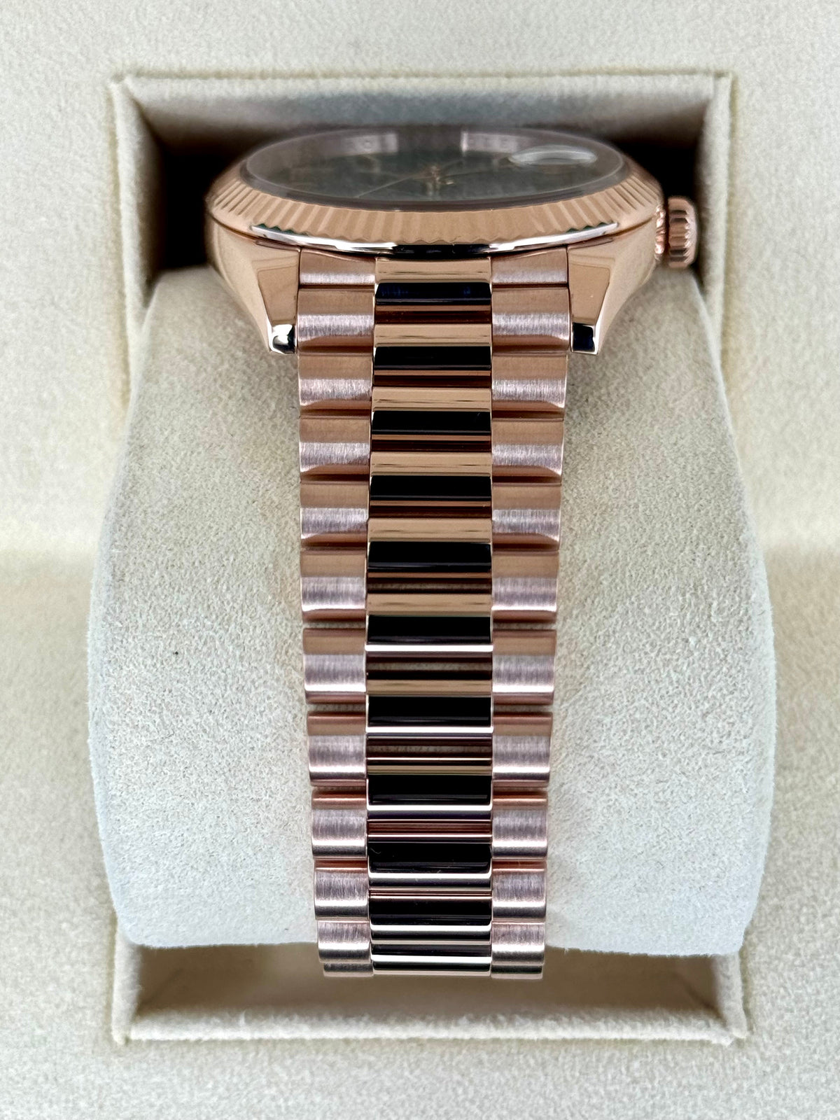 2019 Rolex Day-Date 40mm 228235 Presidential Rose Gold Olive Dial