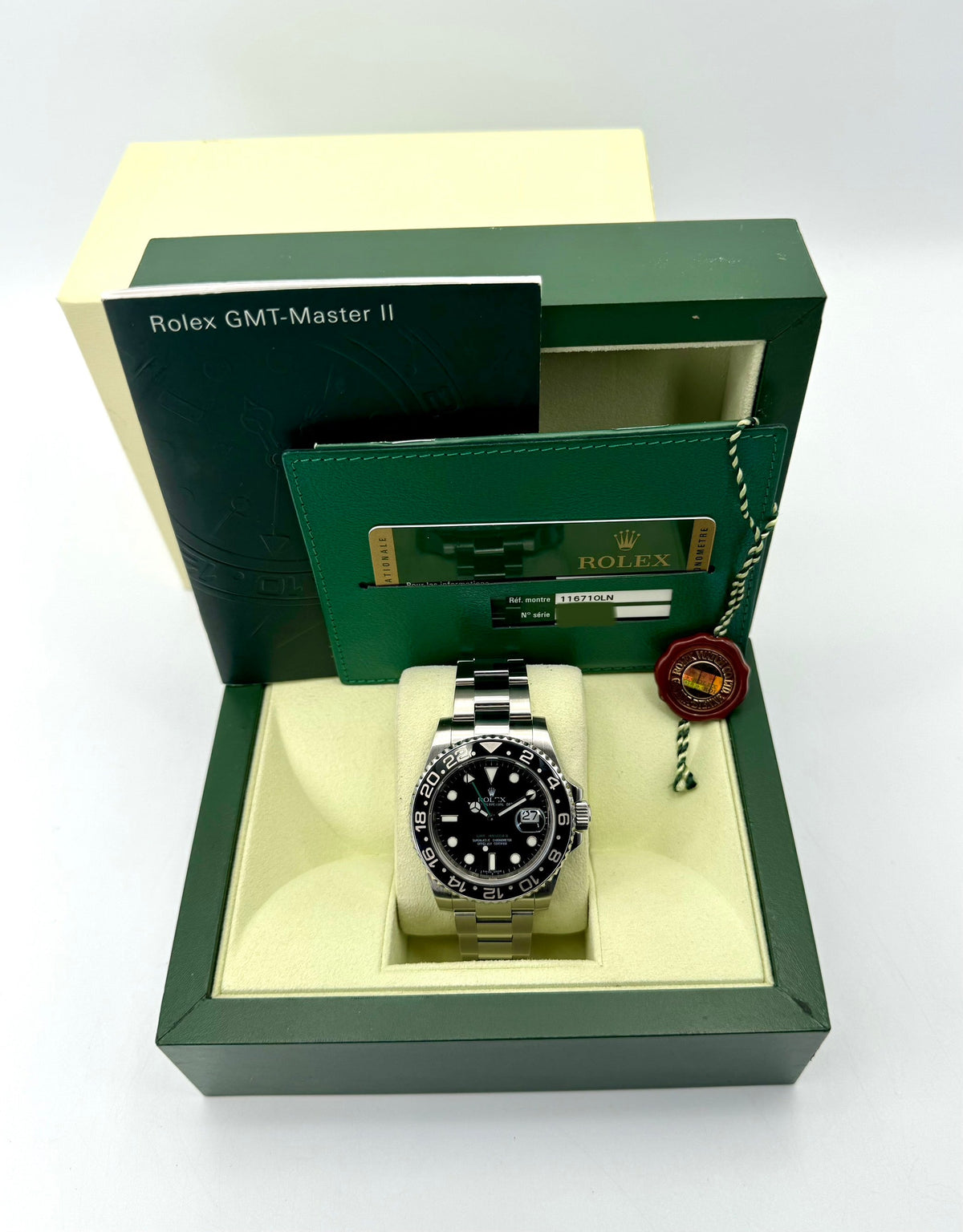 2009 Rolex GMT-Master II 40mm 116710LN Stainless Steel Black Dial