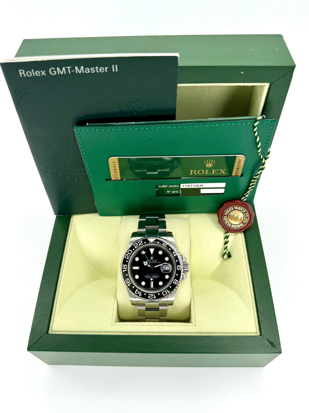 2009 Rolex GMT-Master II 40mm 116710LN Stainless Steel Black Dial
