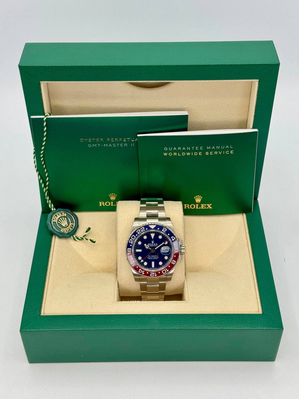 Rolex GMT-Master II "Pepsi" 40mm 126719BLRO White Gold Oyster